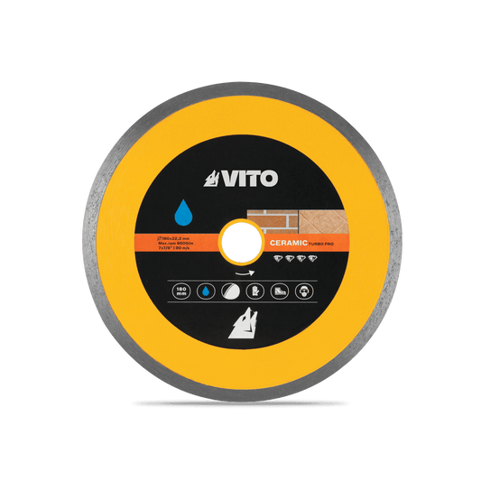 Disco de Diamante para Corte Húmedo de Cerámica 180MM VITO VIDH180