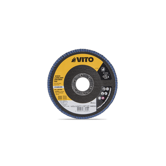 Disco de Láminas de Zirconio Industrial Premium Tag VITO