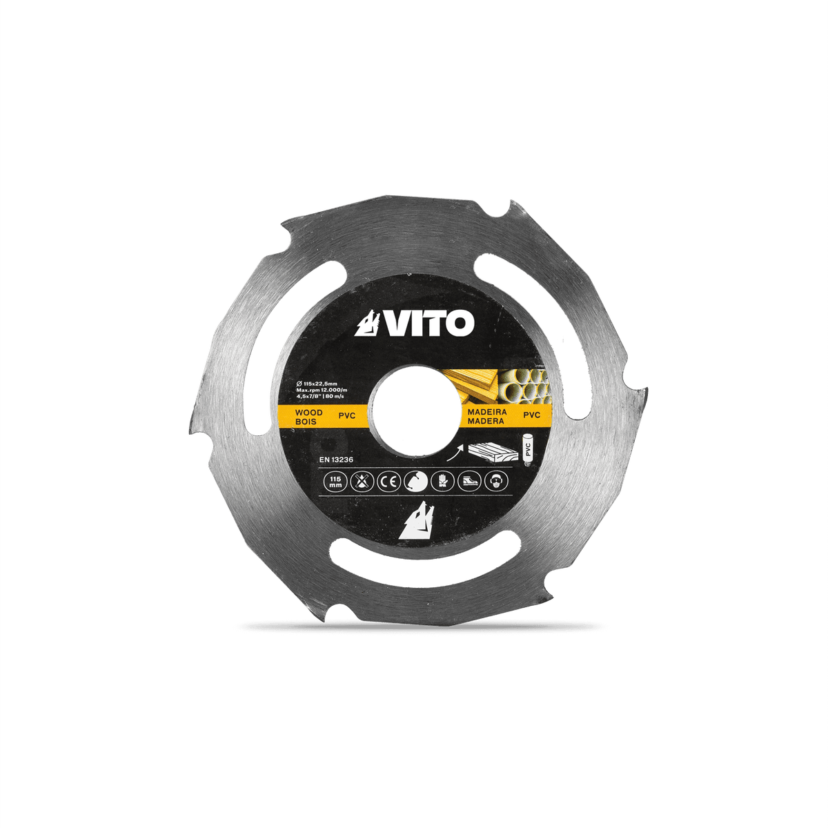 Disco de Corte Madera para Amoladora 230 mm VITO VIDM230