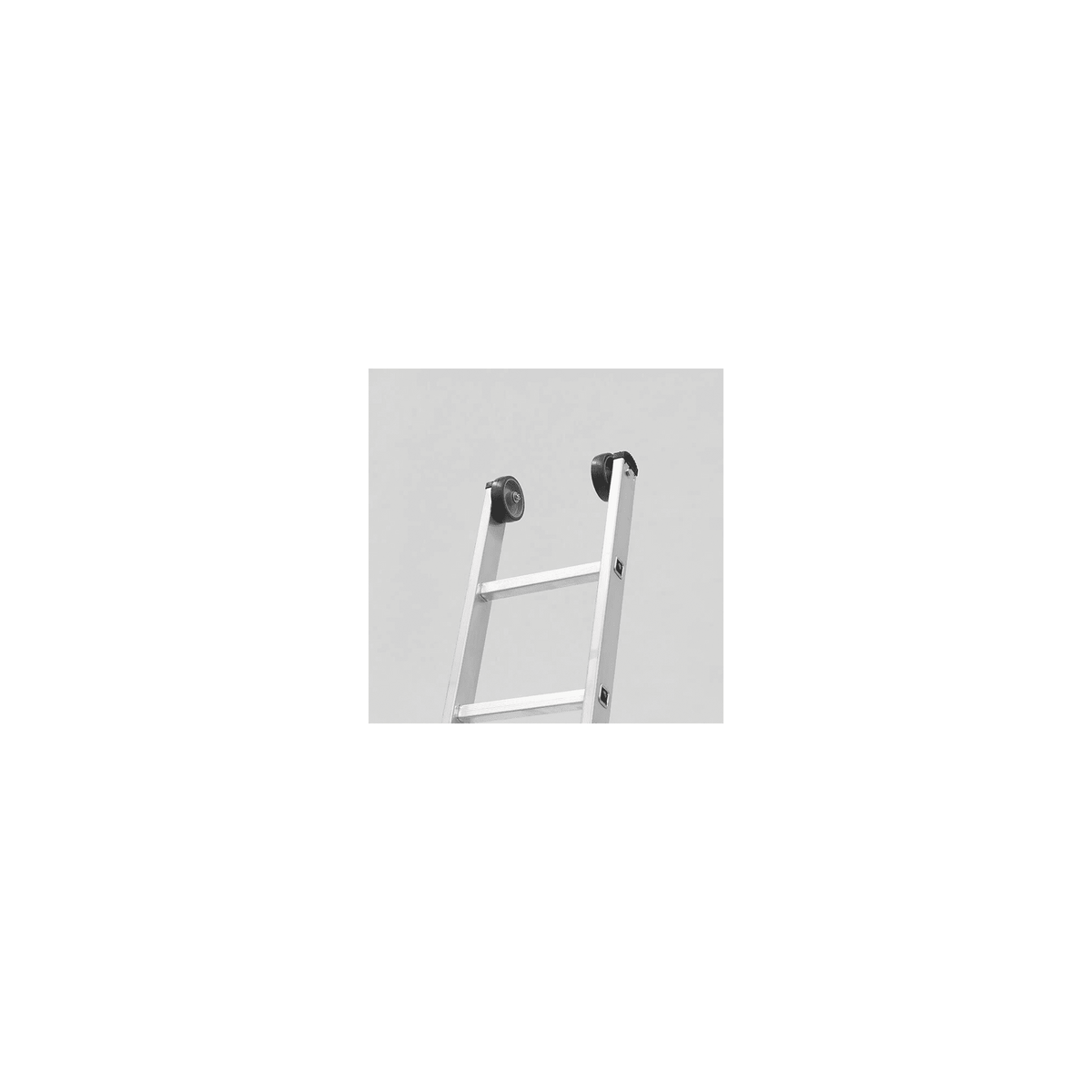 Escalera Doble Extensible con Peldaños Cuadrados 2 x 14 Peld. - 3,87 x 6,57 m VITO VIEDQ4