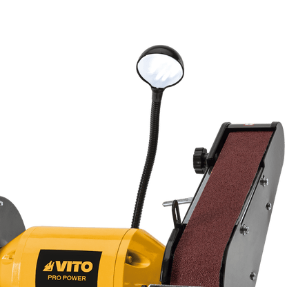 Esmeriladora Mixta 250W con Muela 150MM e Banda de Lija VITO VIESM150CL