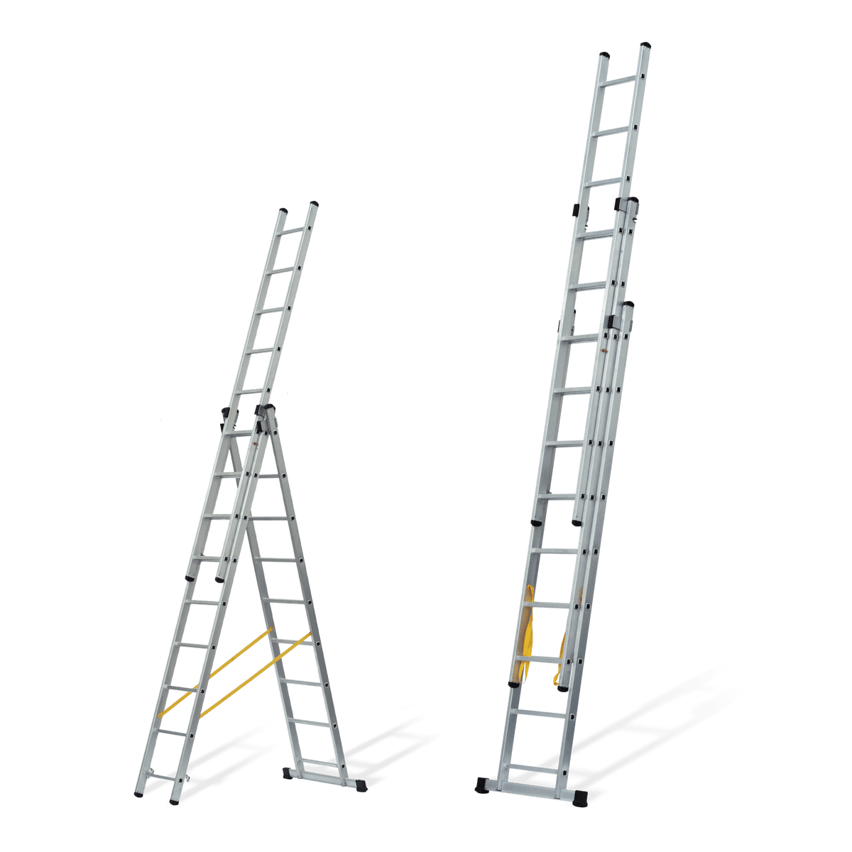 Escalera Triple Extensible con Peldaños Cuadrados 3X4 M VITO VIETQ4