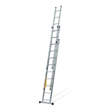 VITO Escalera Triple Extensible Con Peldaños Cuadrados 3X2 M