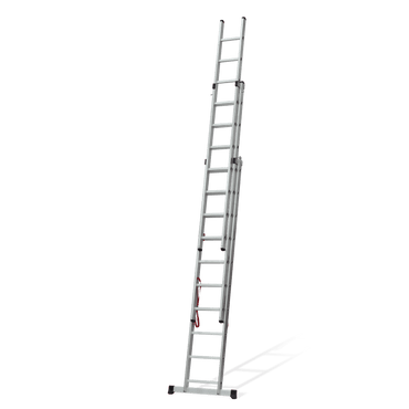 VITO Escalera Triple Extensible Con Peldaños Cuadrados 3X3,5 M