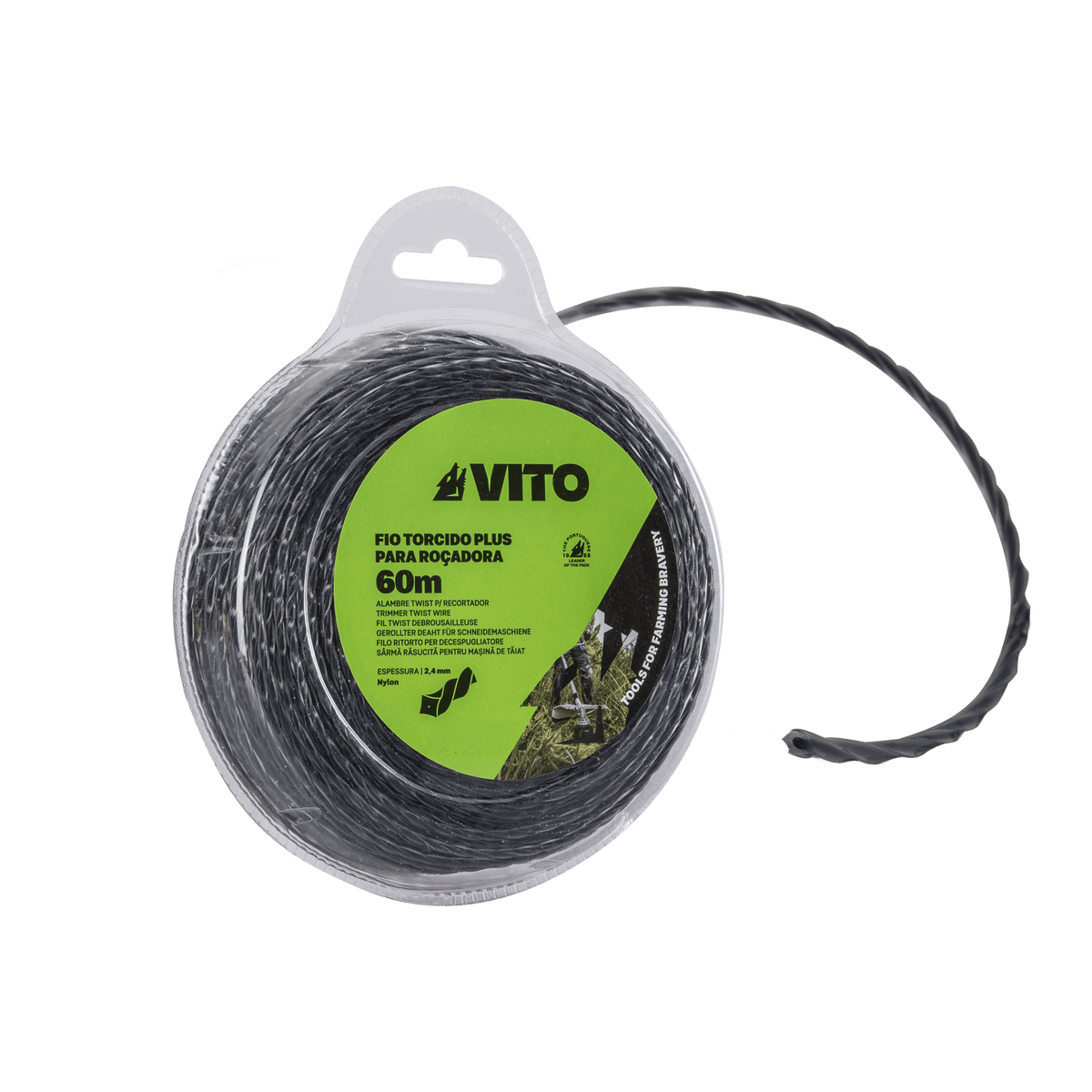 Hilo de Nylon Trenzado para Desbrozadora VITO