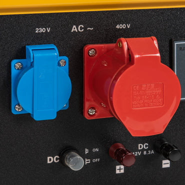 GENERADOR TRIFASICO 8KVA ARRANQUE ELÉCTRICO RUEDAS Y EMPUÑ.