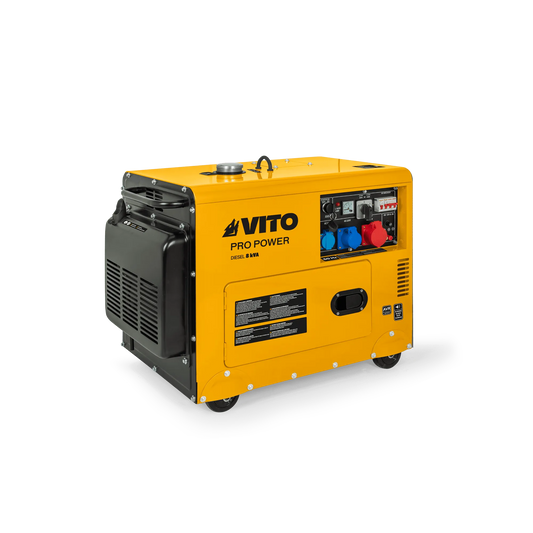 GENERADOR DIESEL TRIFÁSICO SILENCIOSO 8 KVA