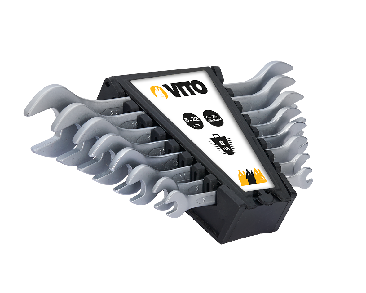 Juego de Llaves Fijas 6–22 MM – 8 Piezas VITO VIJCB8