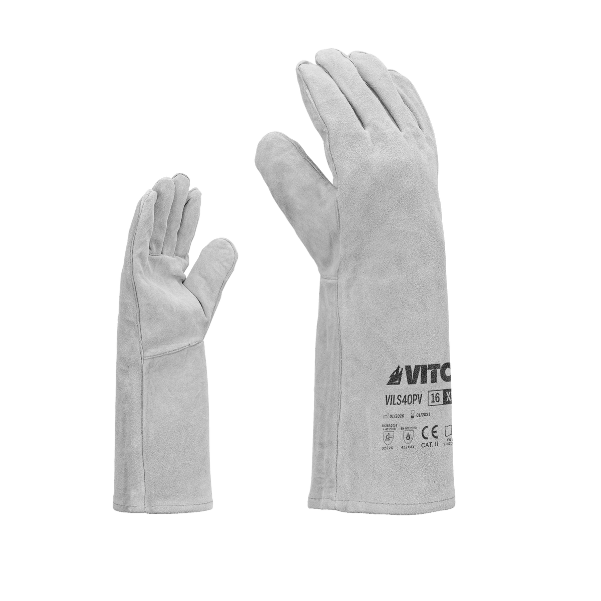 Guante de Piel para Soldador 40CM VITO VILS40PV