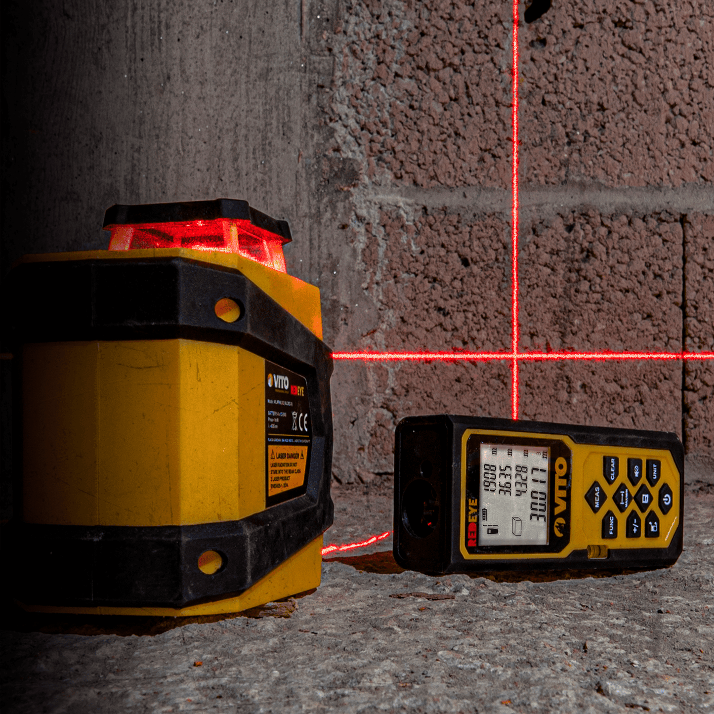 Mesureur de distance, de surface et de volume laser VITO