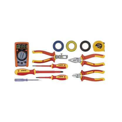 Nylontasche mit Elektrikerwerkzeug – 12 Stück VITO