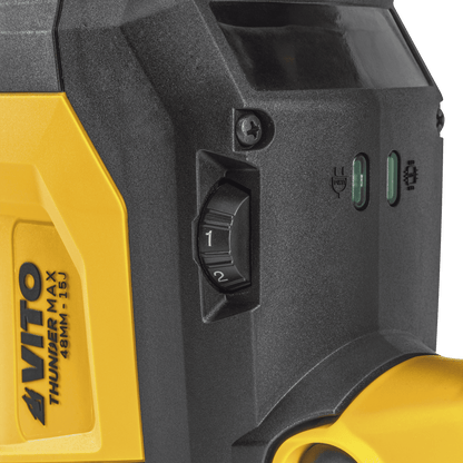 Martillo Perforador Demoledor Brushless 10KG - 48MM SDS Max VITO VIMPDBM1048