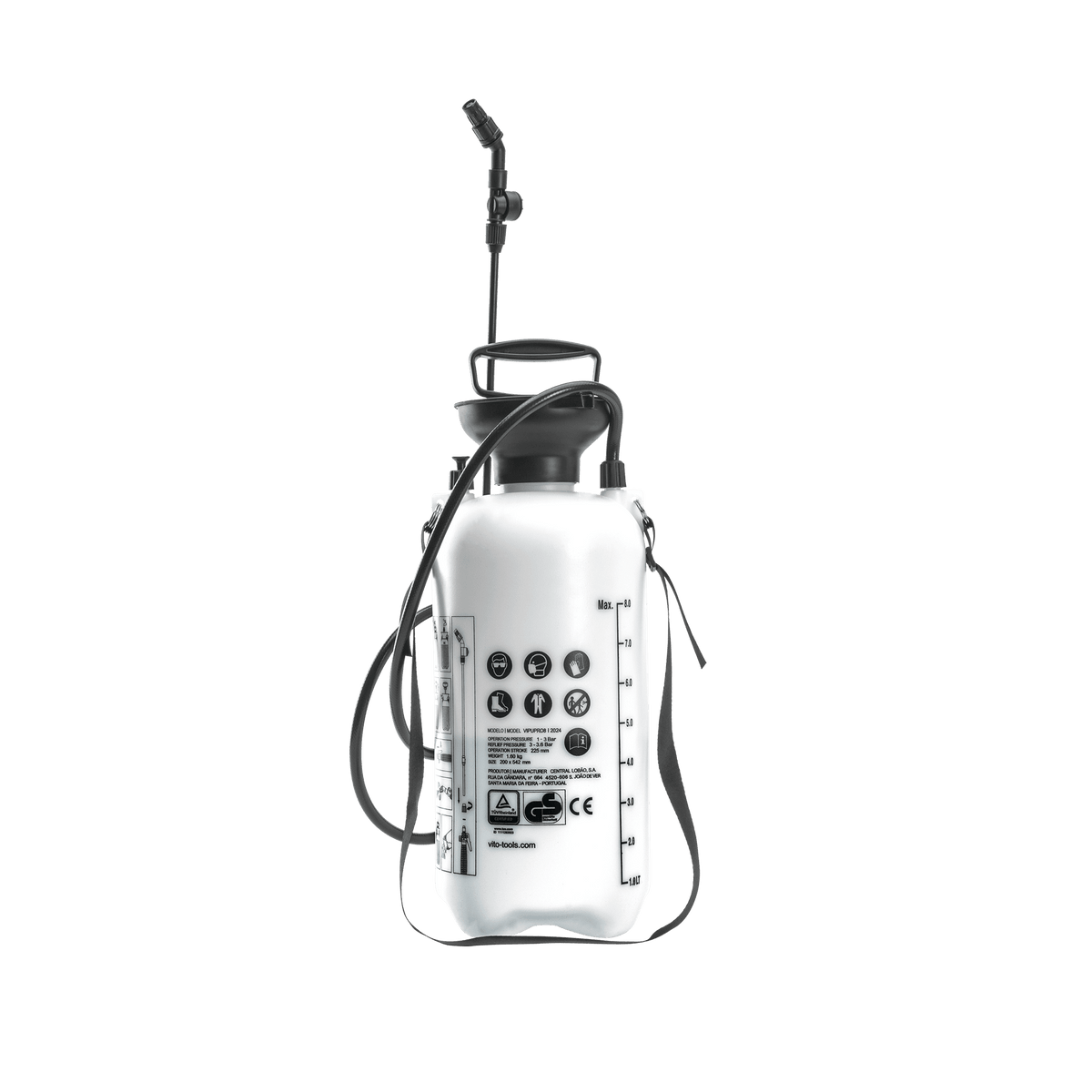 Pulverizador Profesional 8L VITO VIPUPRO8