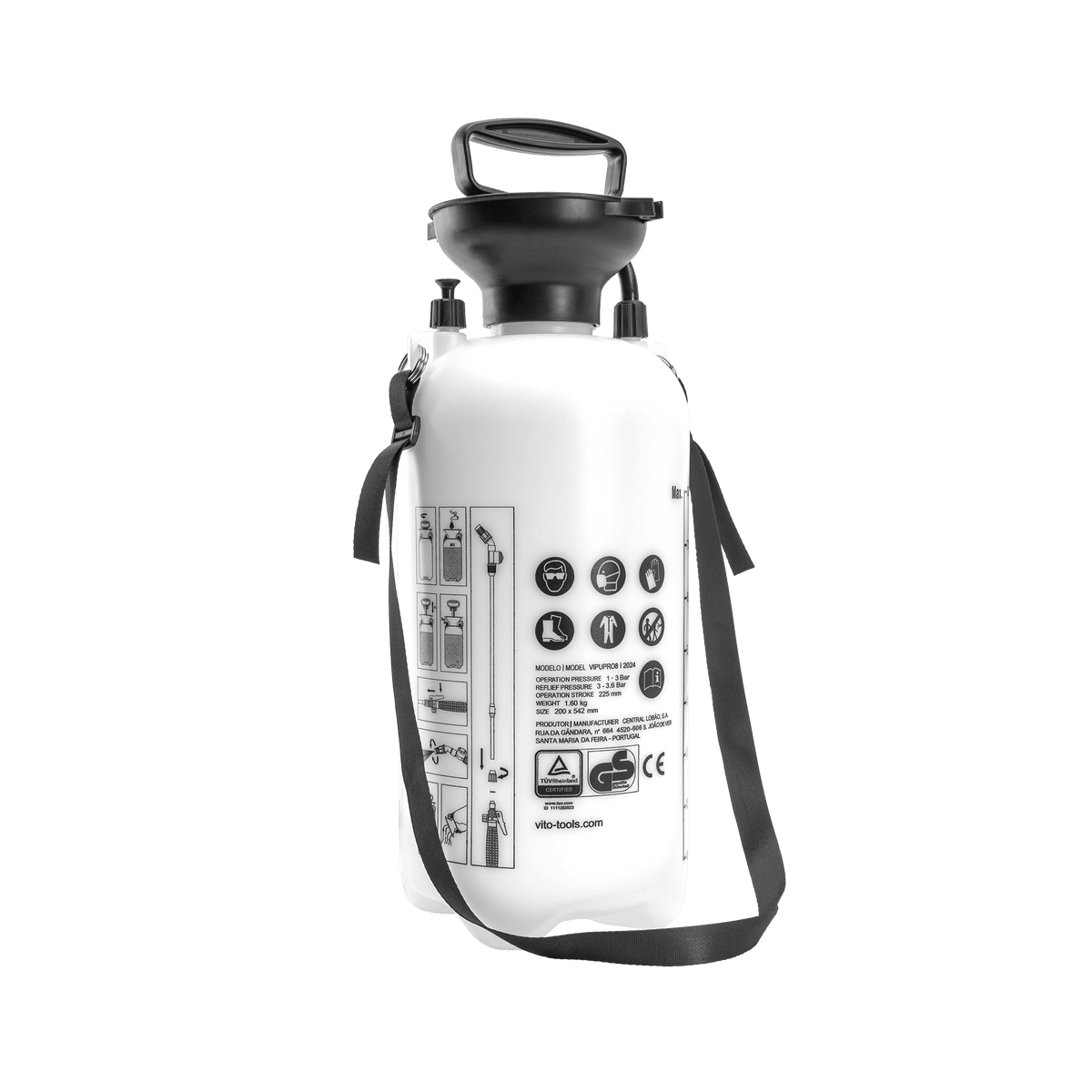 Pulverizador Profesional 8L VITO VIPUPRO8