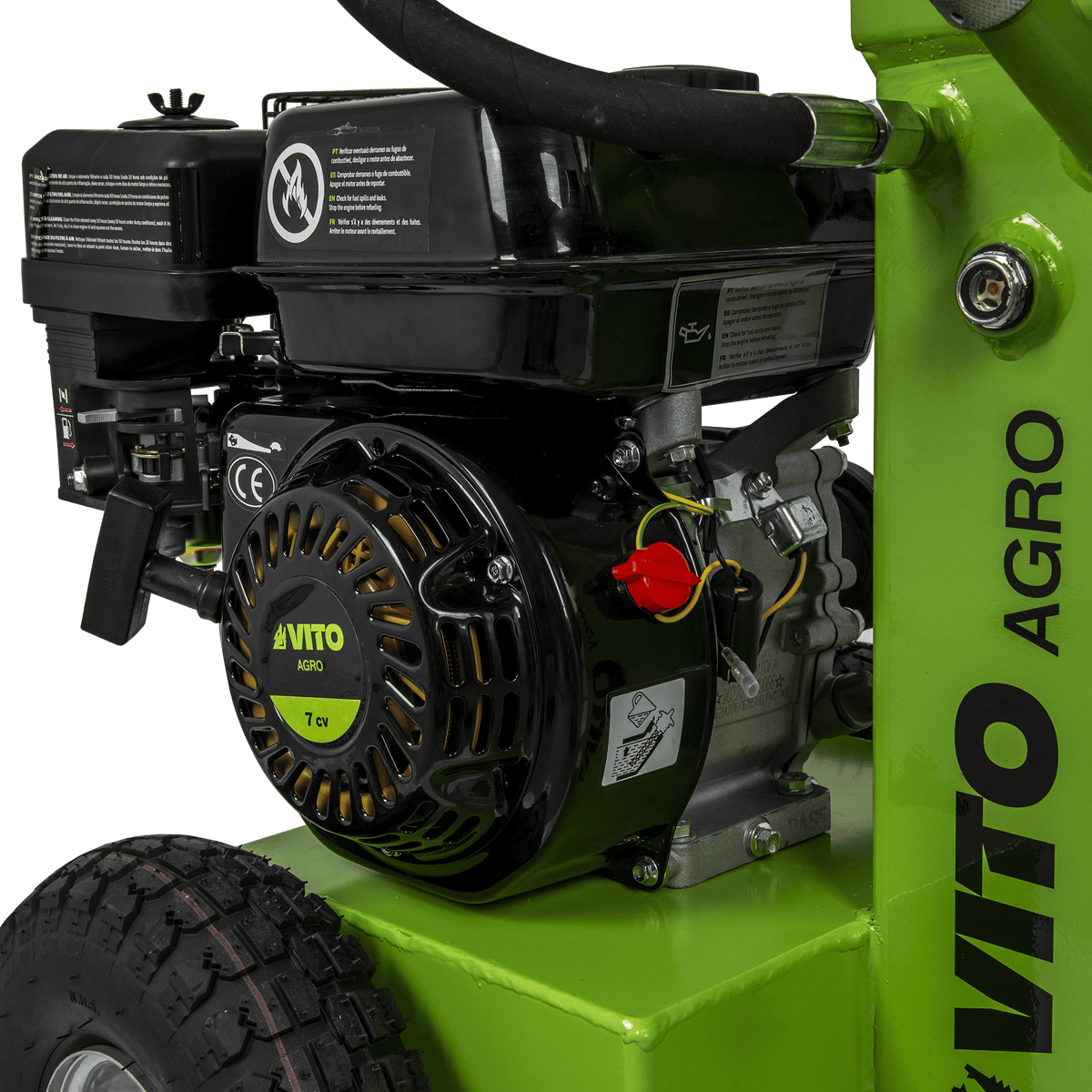 Astilladora de Leña de Gasolina 12 Ton VITO VIRLG12