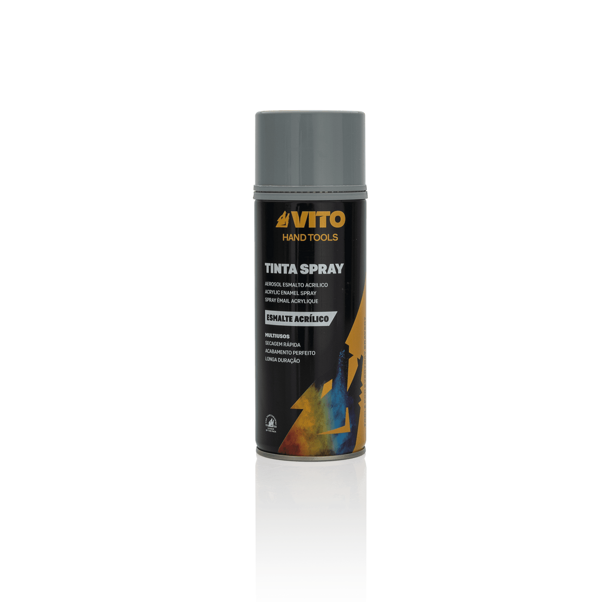 Pintura Acrílica en Spray Alta Temperatura Negro VITO VISATPR