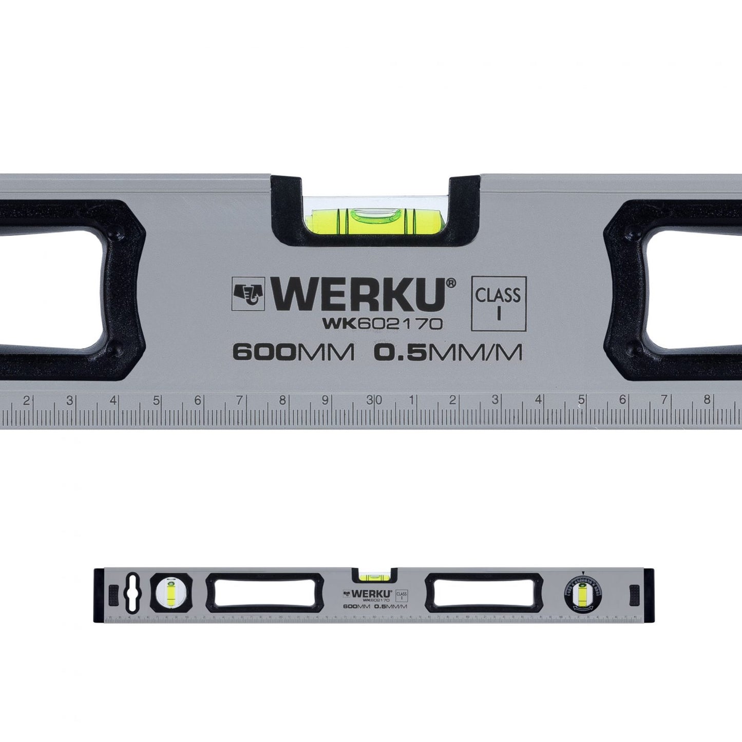 Nivel Rectangular Magnético de Aluminio WK602640–WK602650 Clase I