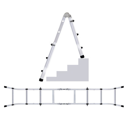 Escalera Telescópica Multiuso de Aluminio WK700110 / WK700120 150 kg