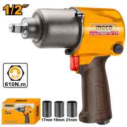 Llave Impacto Neumática 1/2" 140L/MIN INGCO