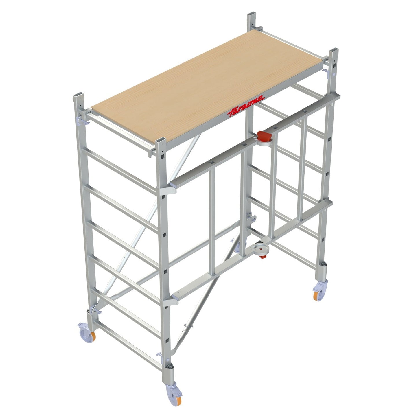 Échafaudage en aluminium avec roues et plateforme 160x80