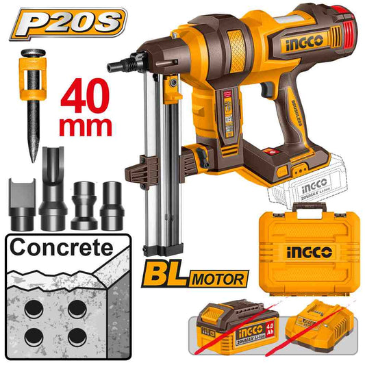 Clavadora de Hormigon 20 V (40MM) INGCO