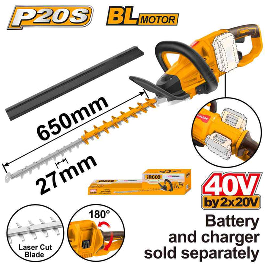 Cortasetos 40V (650 Mm) INGCO