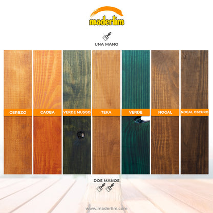 Lasur Decorativo al agua Maderlim | Lasur para madera exterior 20L