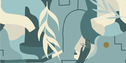 Contemplation Bleu CTP01 — papel pintado Ressource Madi