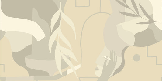 Contemplation Creme CTP02 — papel pintado Ressource Madi
