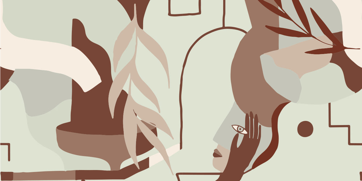 Contemplation Terracotta CTP03 — papel pintado Ressource Madi
