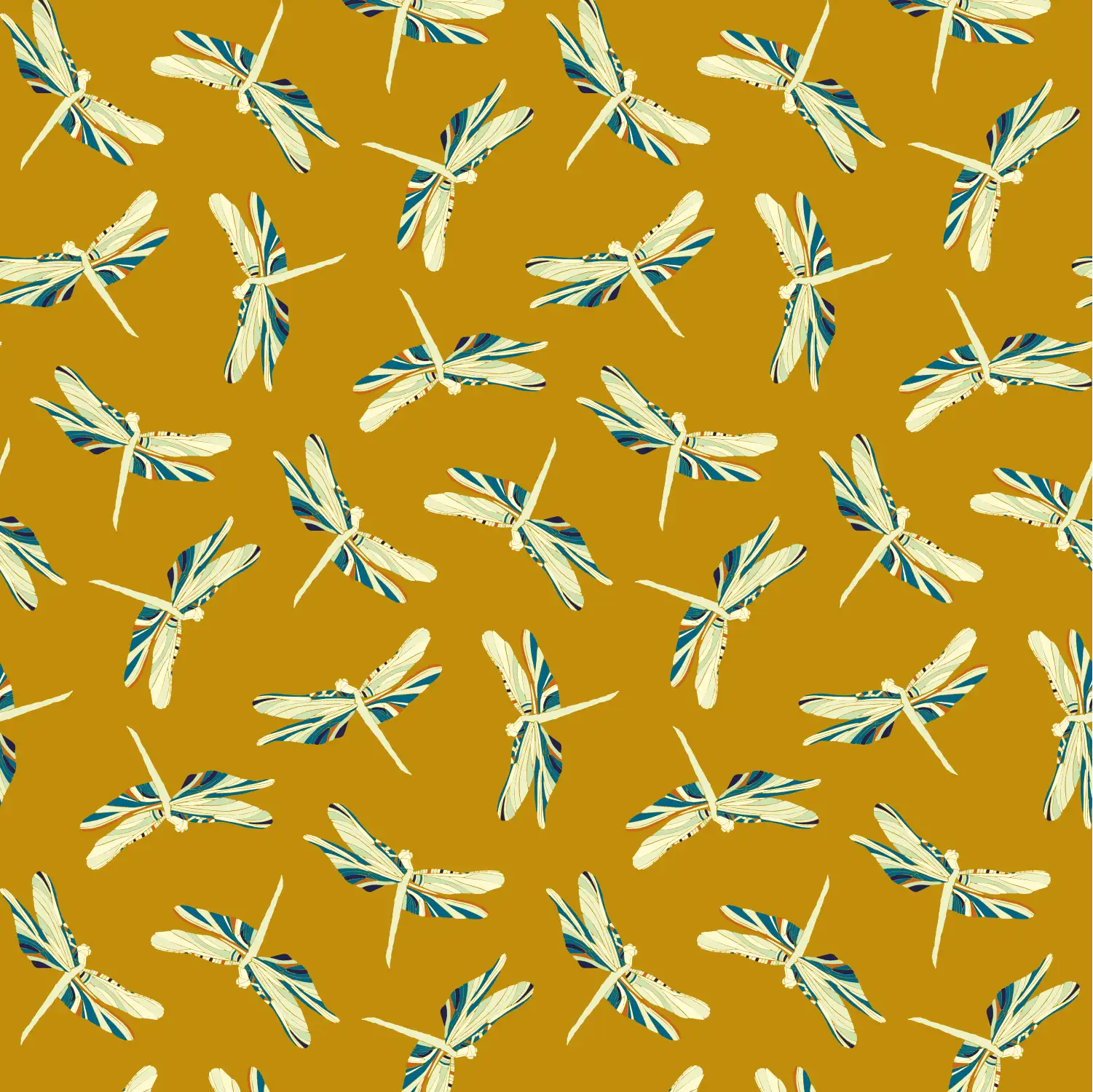 Demoiselles D01 — papel pintado Ressource Faune & Flore