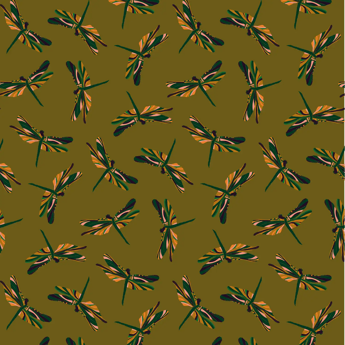 Demoiselles D02 — papel pintado Ressource Faune & Flore