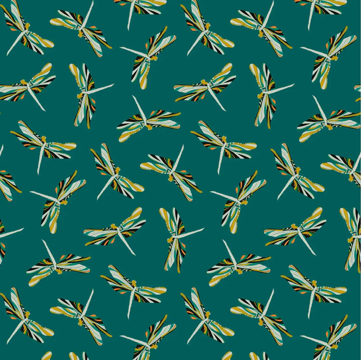 Demoiselles D04 — papel pintado Ressource Faune & Flore