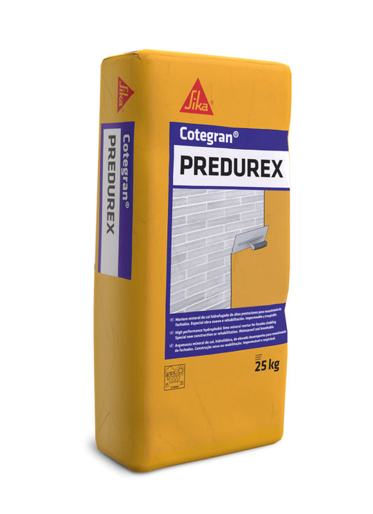 Sika Cotegran Predurex mortero de cal hidrofugado para fachadas en saco de 25 kg
