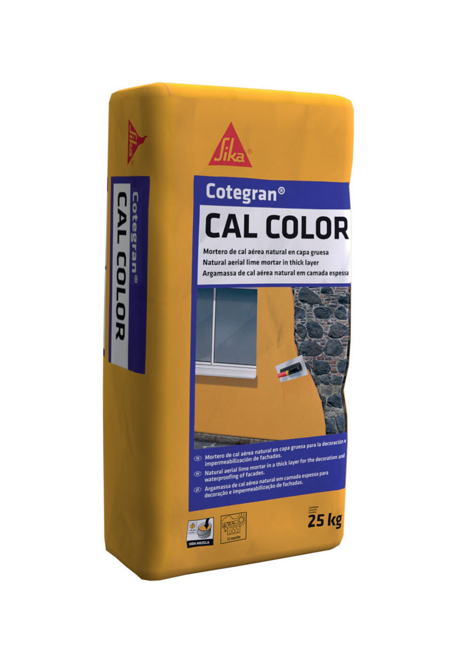 Sika Cotegran Cal Color mortero de cal aérea en saco de 25 kg