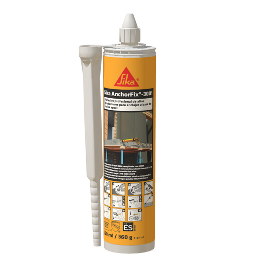 Sika AnchorFix-3001 resina epoxi para anclajes químicos en cartucho