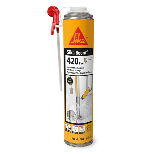 Sika Boom-420 Fire espuma de poliuretano cortafuegos en bote de 750 ml