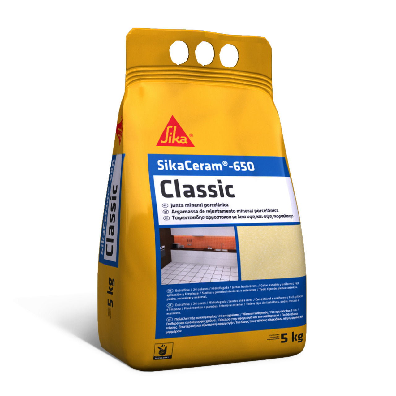 Sika SikaCeram-650 Classic mortero de juntas en bolsa de 5 kg