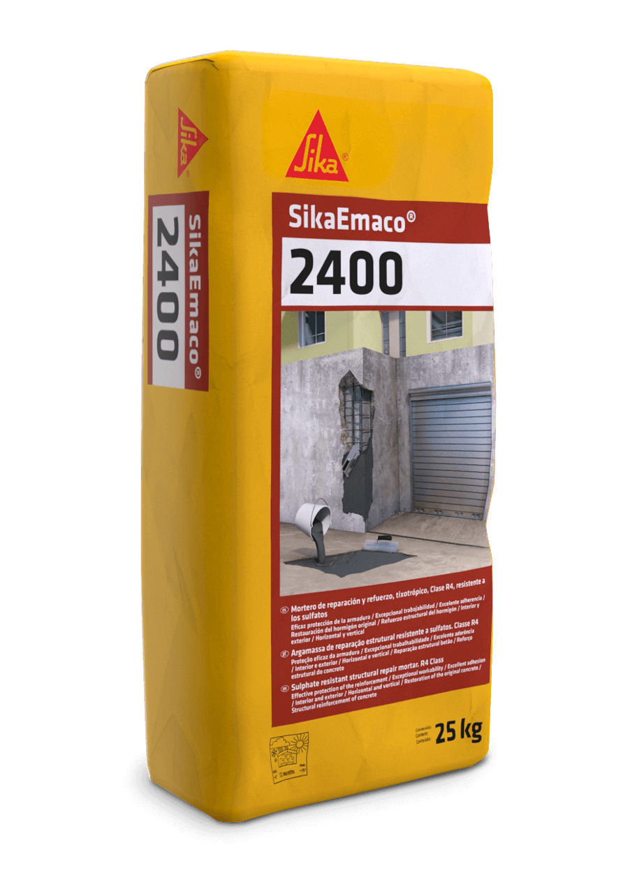 Sika SikaEmaco-2400 mortero de reparación estructural R4 en saco de 25 kg