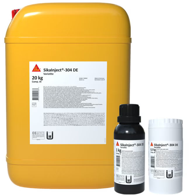 Sika SikaInject-304 DE gel poliacrílico de inyección de 3 componentes