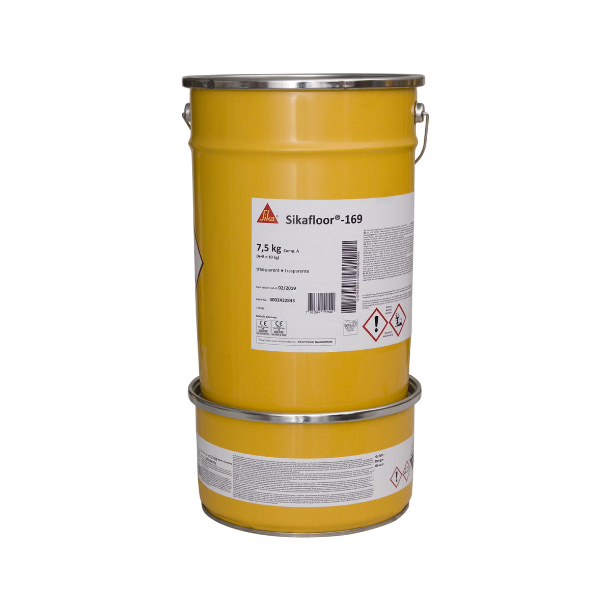 Sika Sikafloor-169 resina epoxi transparente para pavimentos en lote de 10 kg