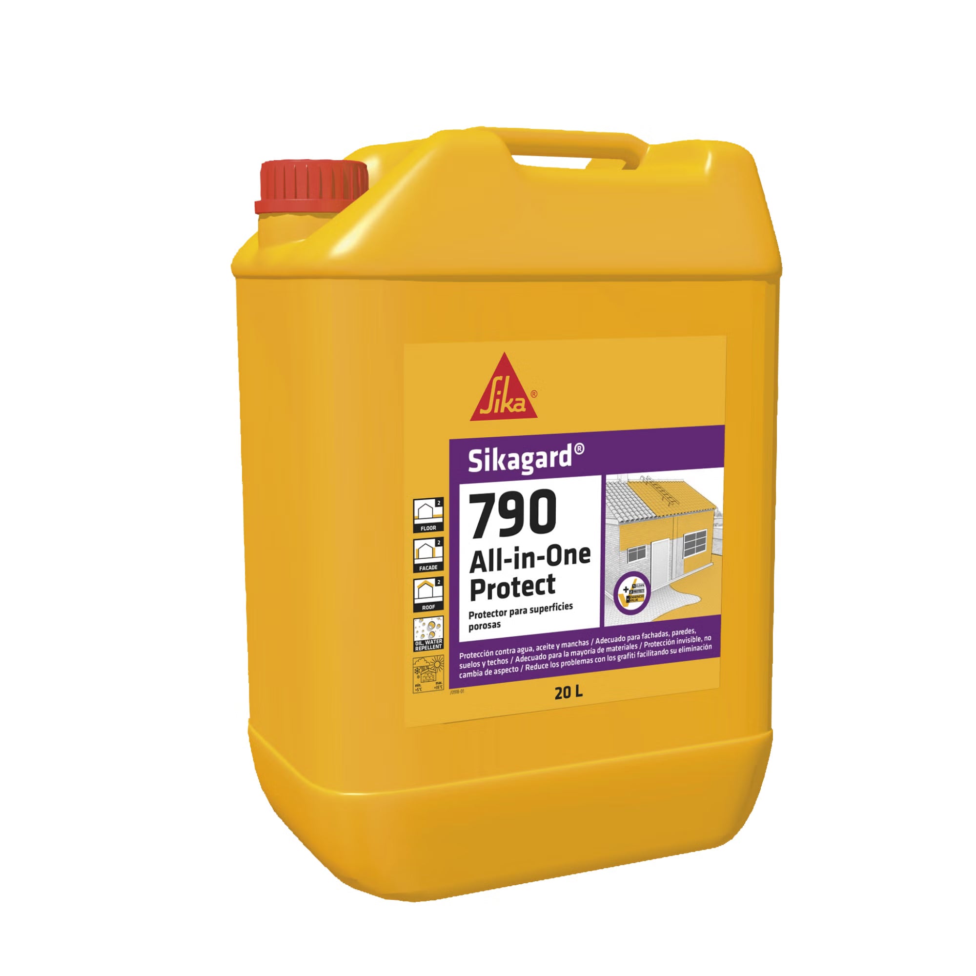 Sika Sikagard-790 All-in-One Protect protector antimanchas para piedra en garrafa