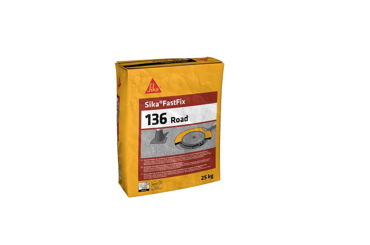 Sika FastFix-136 Road micro-hormigón rápido negro en saco de 25 kg
