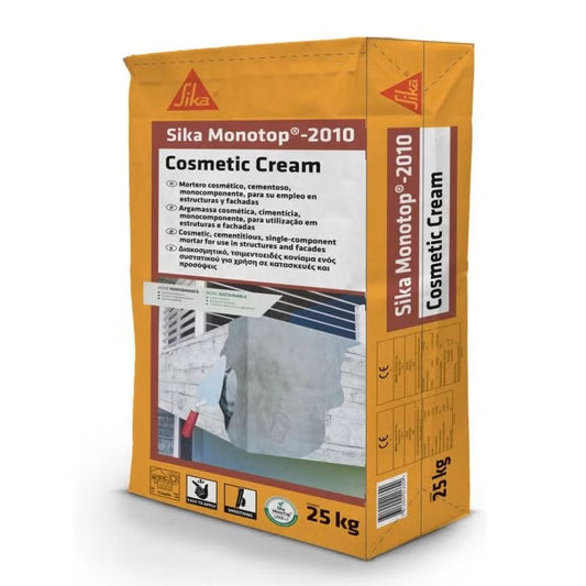 Sika MonoTop-2010 Cosmetic Cream mortero cosmético en saco de 25 kg
