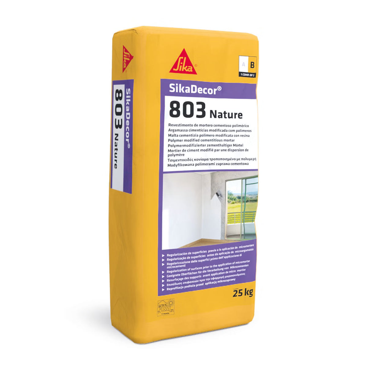 Sika SikaDecor-803 Nature mortero de regularización para microcemento en lote de 30 kg