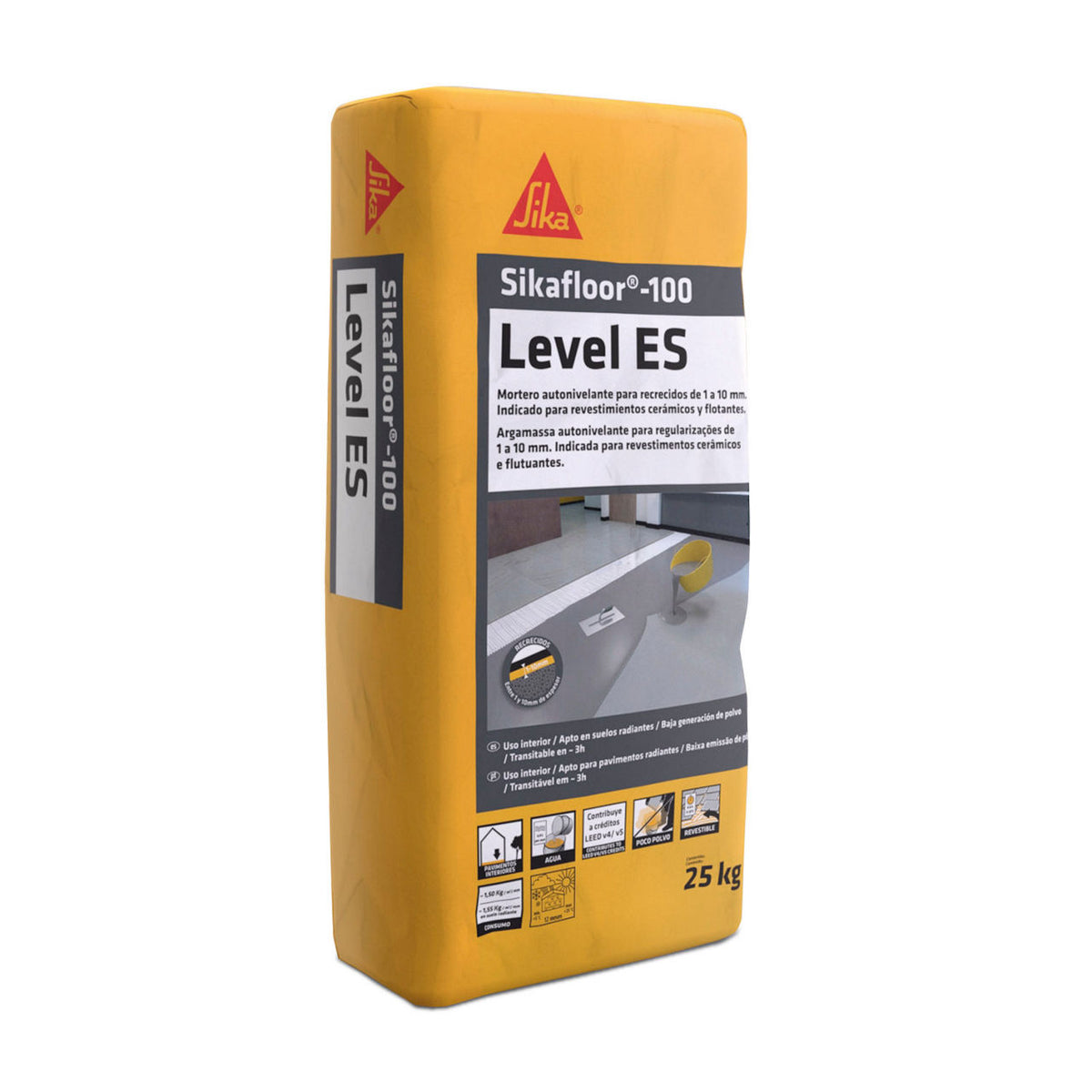 Sika Sikafloor-100 Level mortero autonivelante en saco de 25 kg