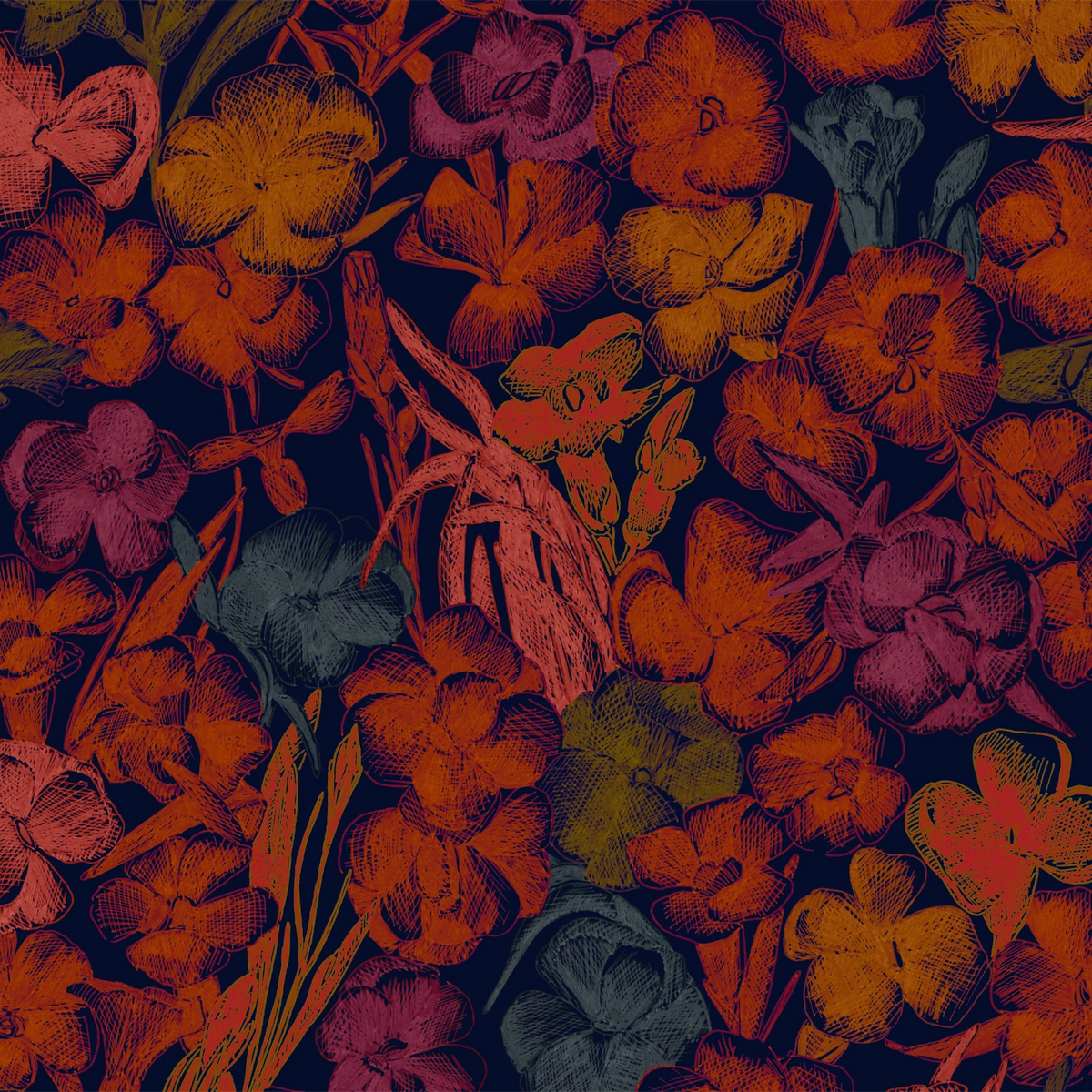 Estampe ES01 — papel pintado Ressource Faune & Flore