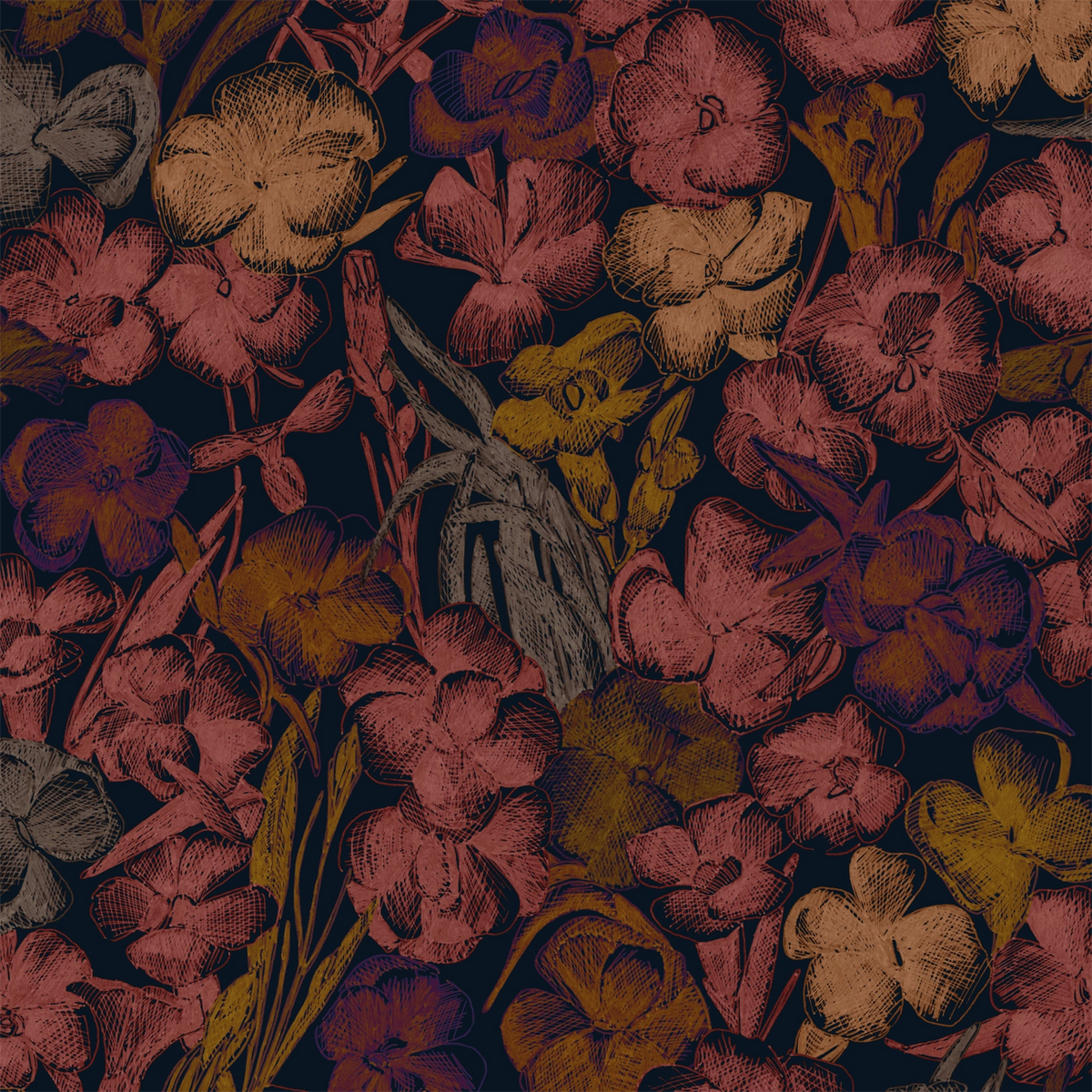Estampe ES05 — papel pintado Ressource Faune & Flore