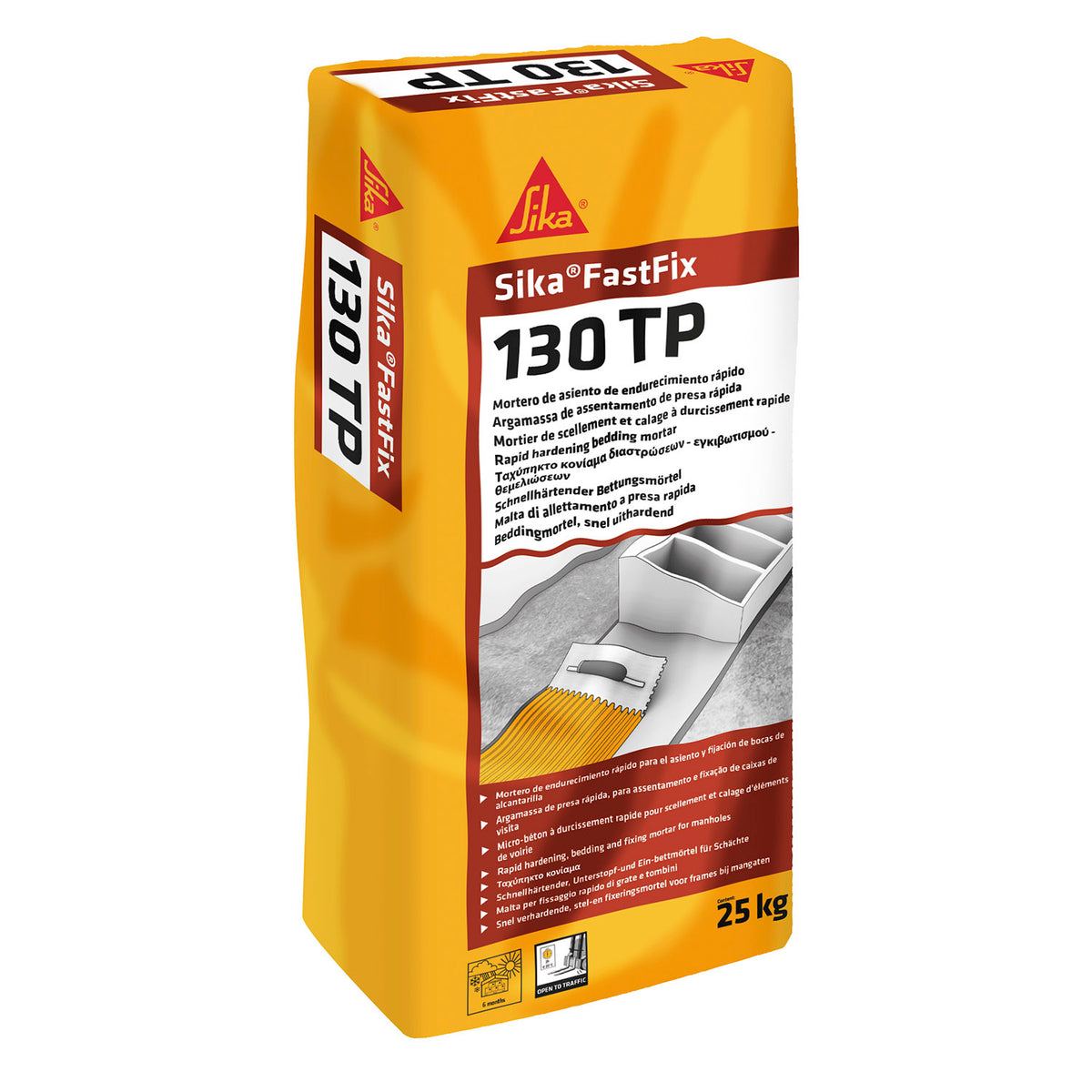 Sika FastFix-130 TP mortero de fraguado rápido en saco de 25 kg