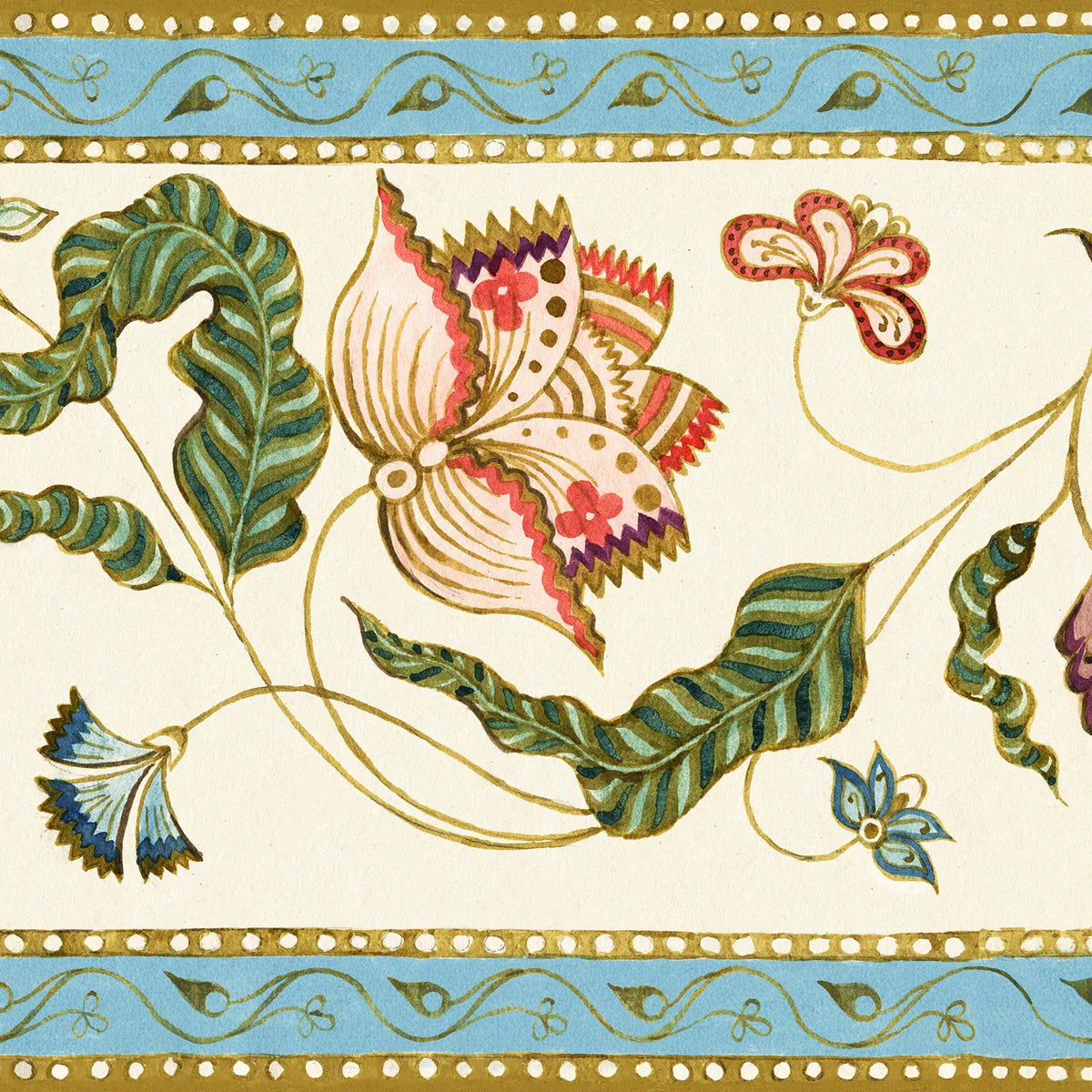 Frise Indienne FIN01 — papel pintado Ressource Antoinette Poisson